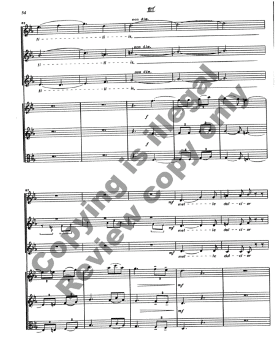 Cantata Rustica (Full/Choral Score) Choir scores gallery preview page 55