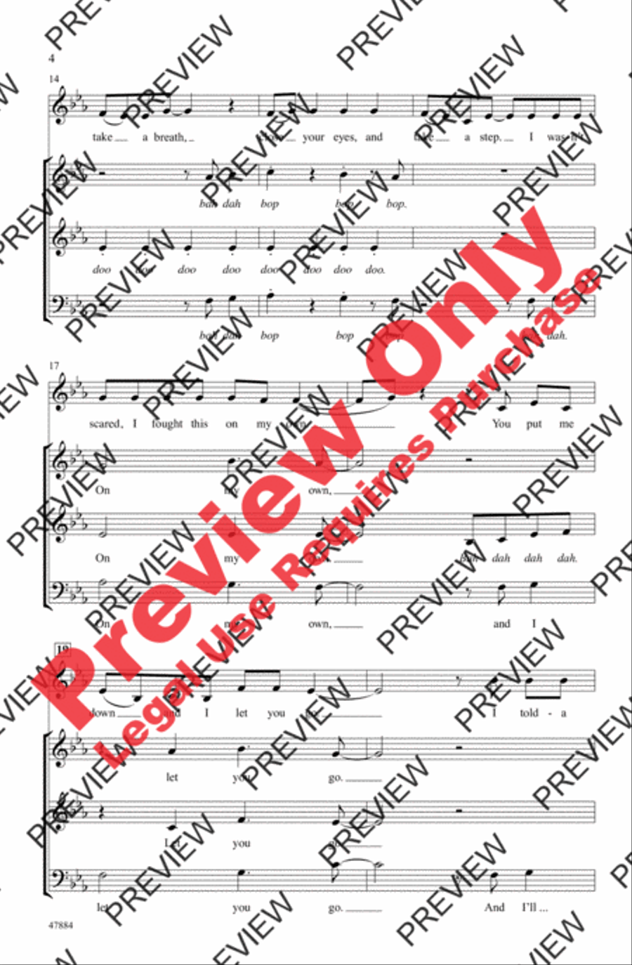Ain't Got Far to Go 3-Part scores gallery preview page 4