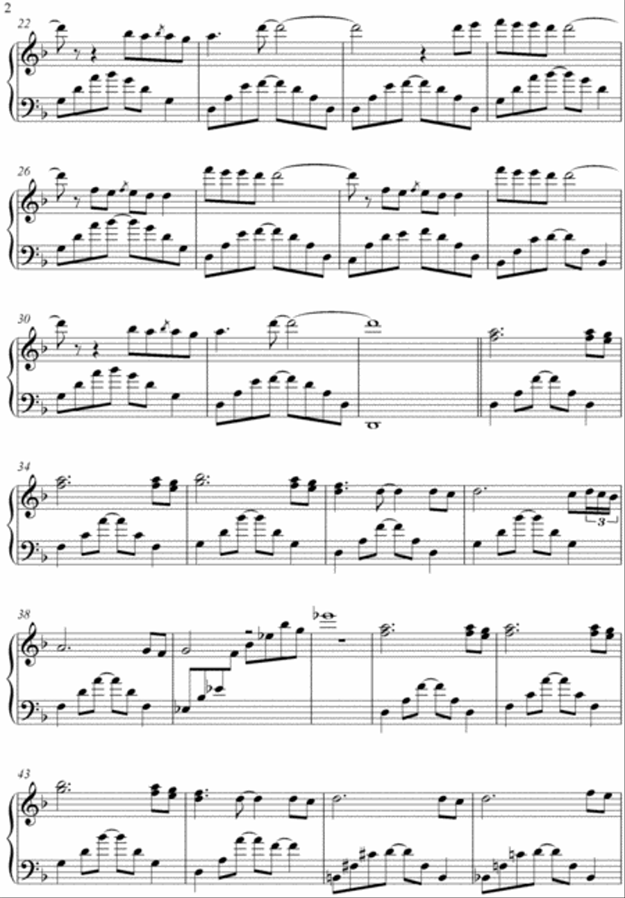 Morning Rain Morning Rain Piano Solo scores gallery preview page 2
