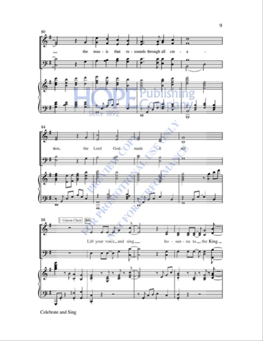Celebrate and Sing 4-Part scores gallery preview page 10