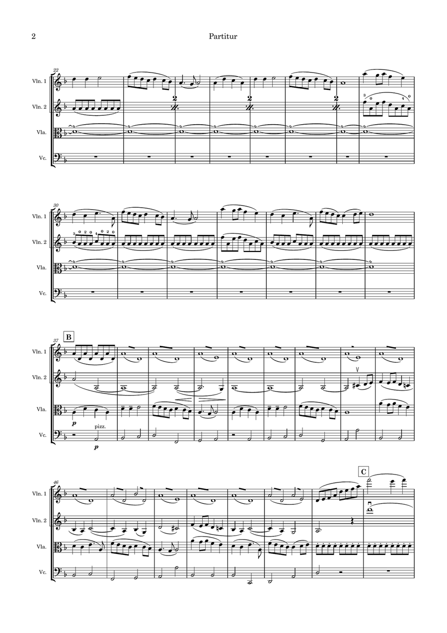 Ar laivinu ieladosi Ar laivinu ieladosi String Quartet scores gallery preview page 2