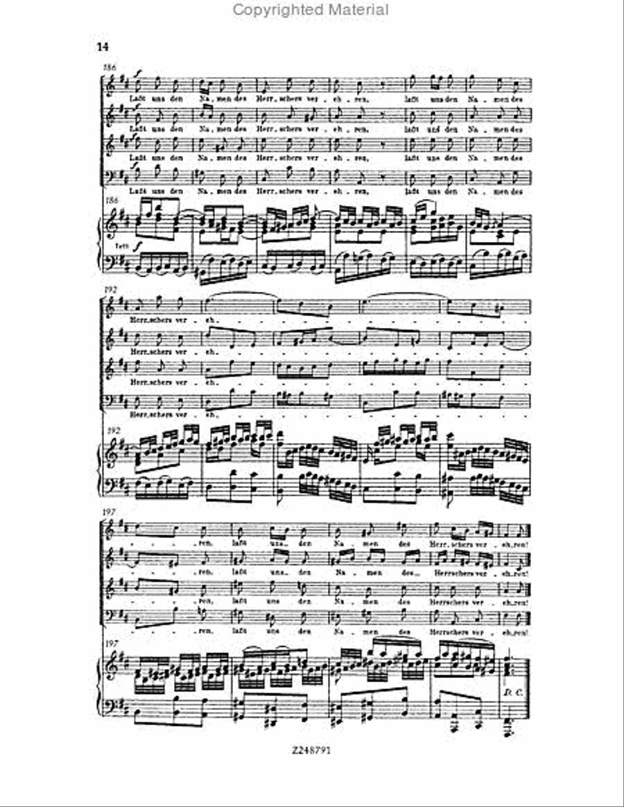 Christmas Oratorio, BWV 248 Choir scores gallery preview page 13