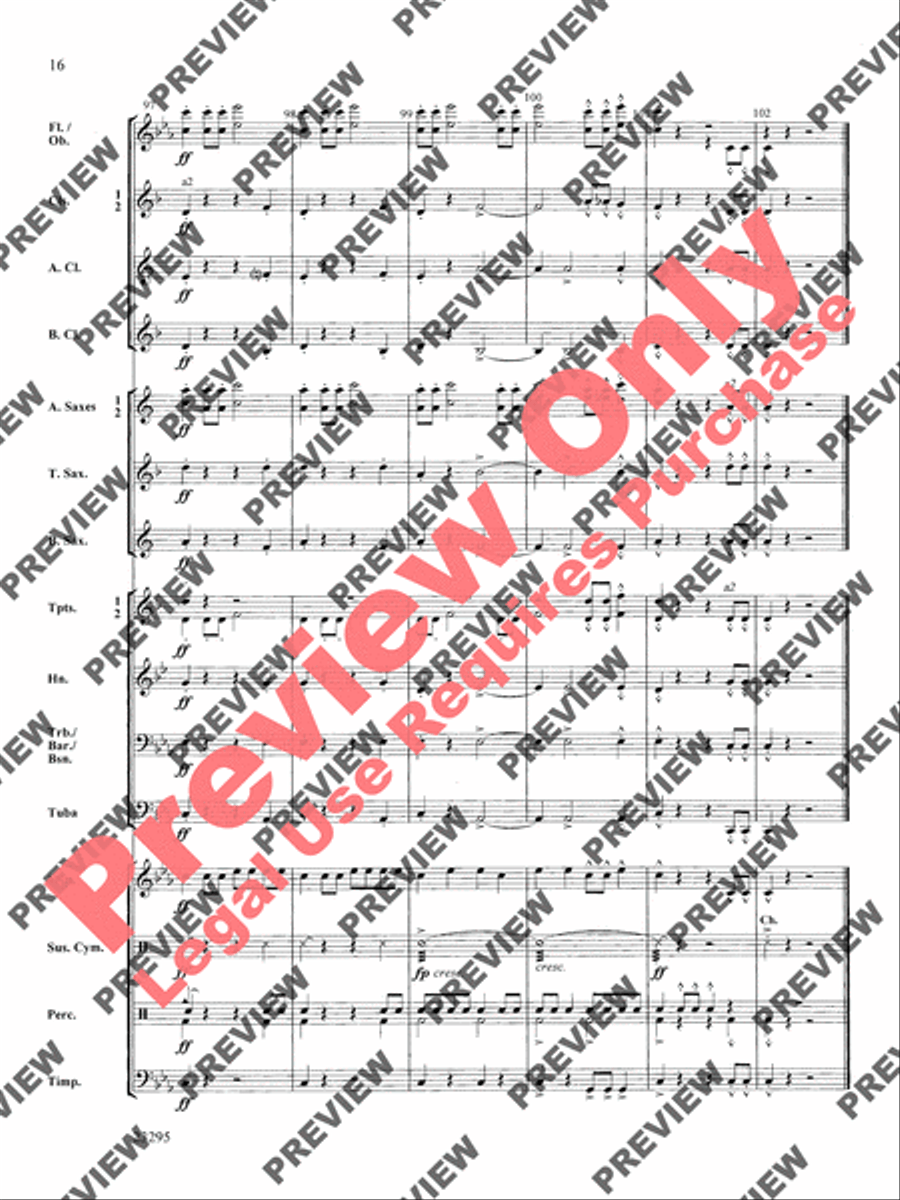 Stormchasers Concert Band scores gallery preview page 17