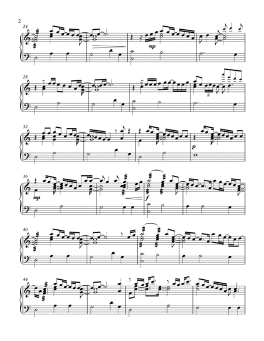 Scared To Live Glockenspiel scores gallery preview page 2