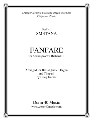 Book cover for Fanfare, for Shakespeare's Richard III (for Brass Quintet and Organ)