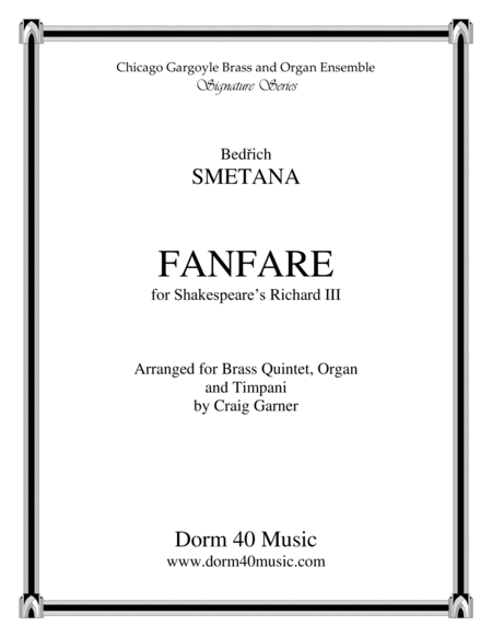 Fanfare, for Shakespeare's Richard III (for Brass Quintet and Organ) image number null