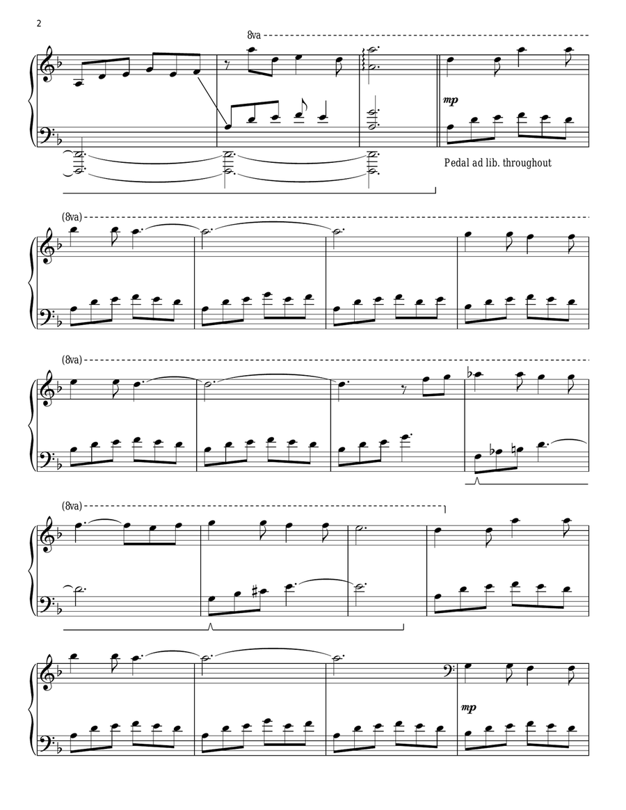 Winter Star Piano Solo scores gallery preview page 2