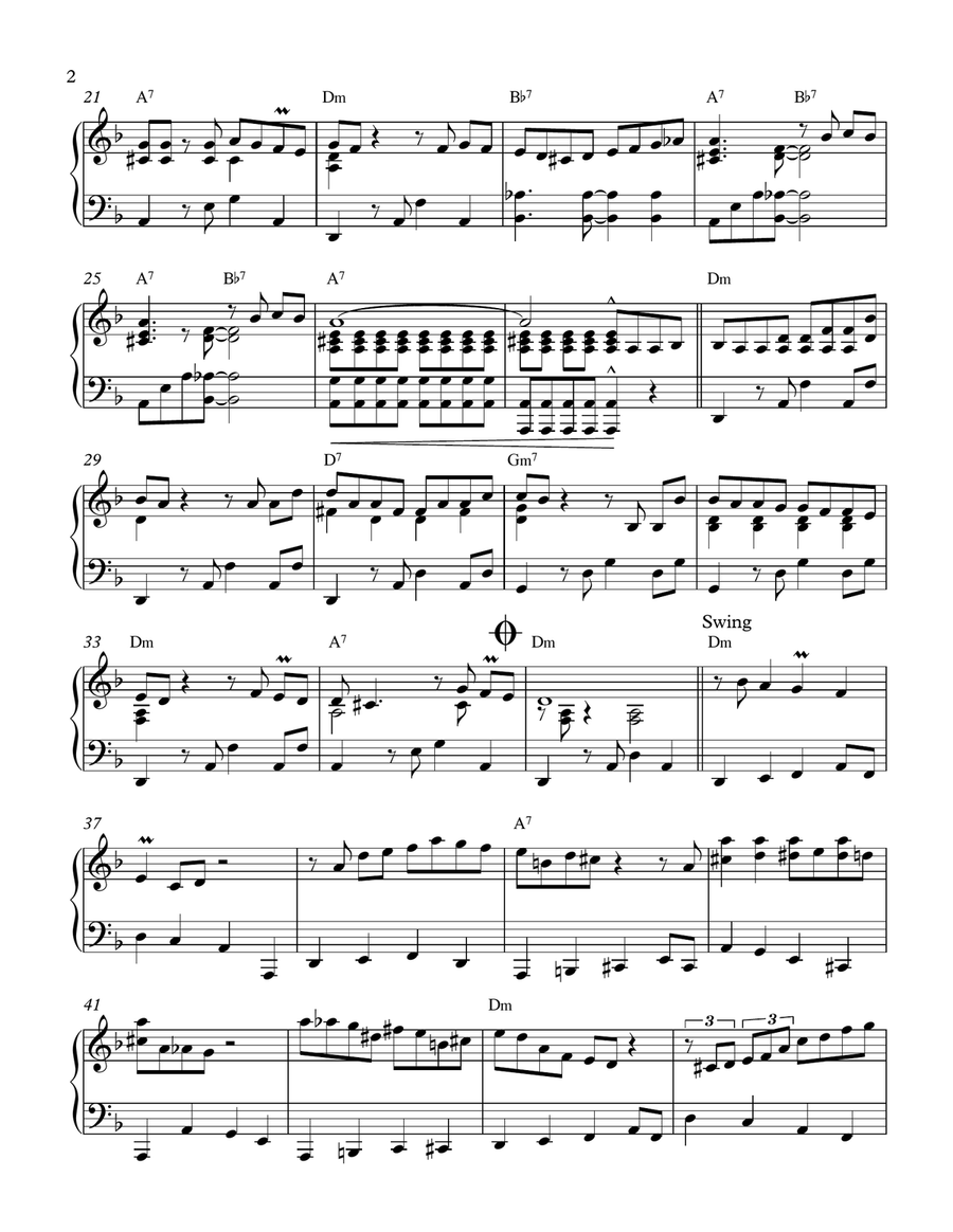 Kiss Of Fire Piano Solo scores gallery preview page 2