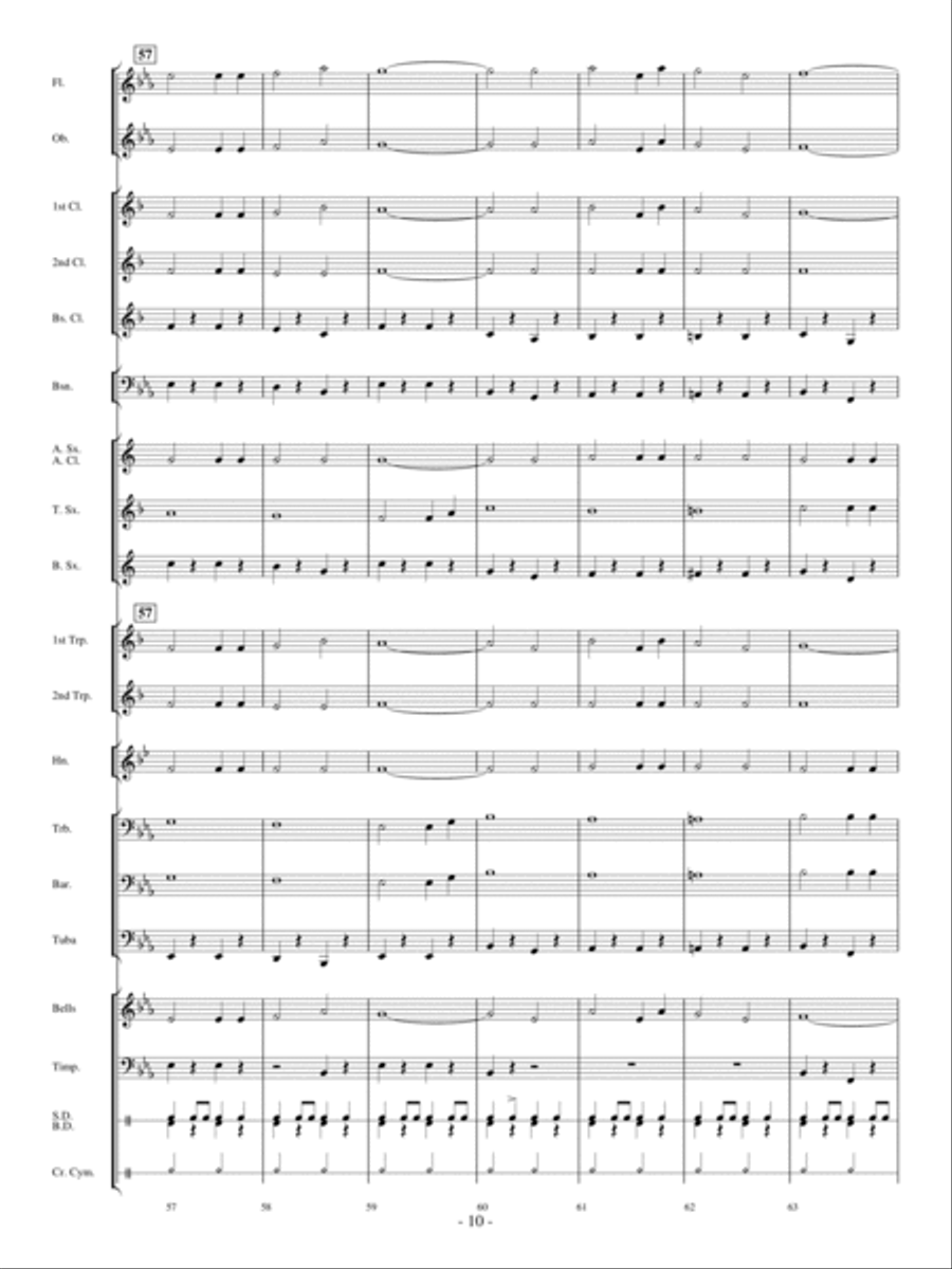 Crosswinds March by James Swearingen Concert Band - Sheet Music page 9