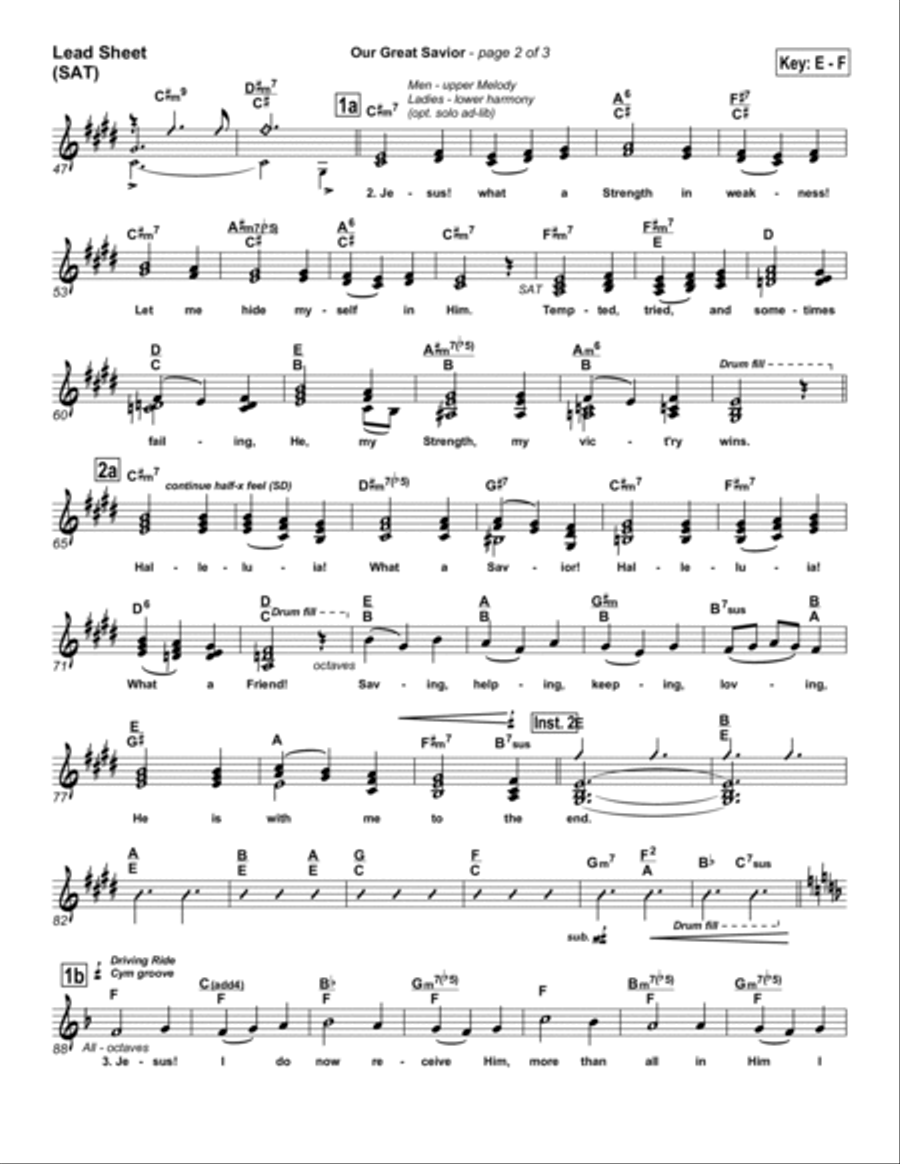 Our Great Savior Piano scores gallery preview page 2