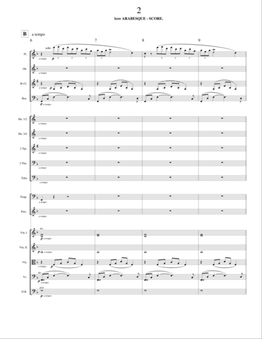 Arabesque 1 (Orchestra) Arabesque 1 (Orchestra) Full Orchestra scores gallery preview page 4