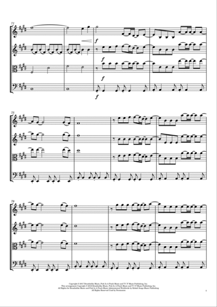 From Now On String Quartet scores gallery preview page 5