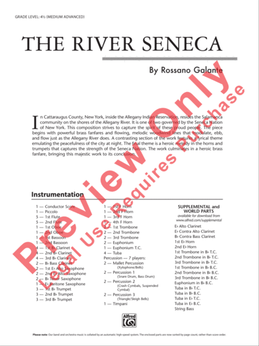 The River Seneca The River Seneca Concert Band scores gallery preview page 2