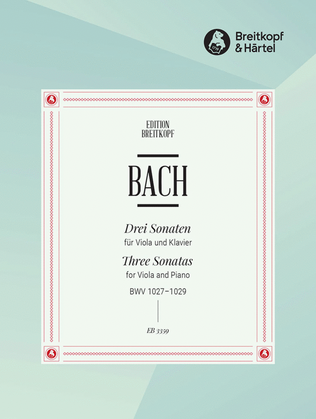 Book cover for 3 Sonatas BWV 1027-1029