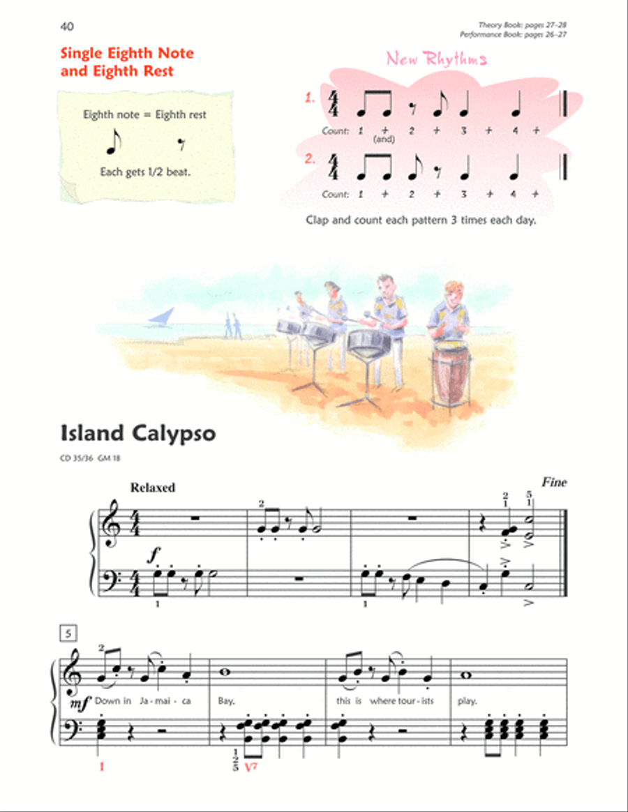 Premier Piano Course Lesson Book, Book 2B Piano Method scores gallery preview page 10