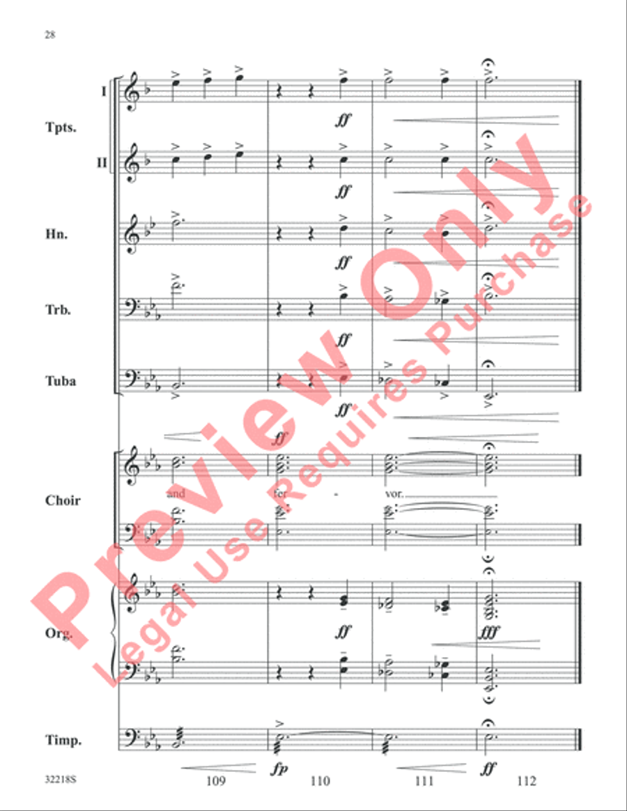 Awake, My Heart Choir scores gallery preview page 29