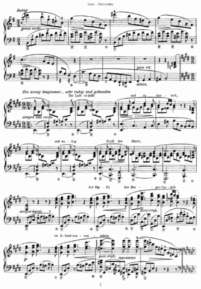 Franz Liszt - Die Loreley