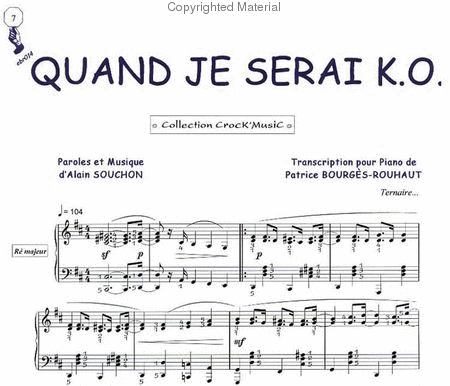 Quand je serai K.O. (Collection CrocK'MusiC) image number null
