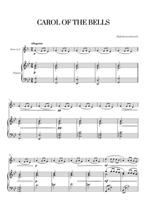Carol of the Bells (Very Easy/Beginner) (for French Horn and Piano)