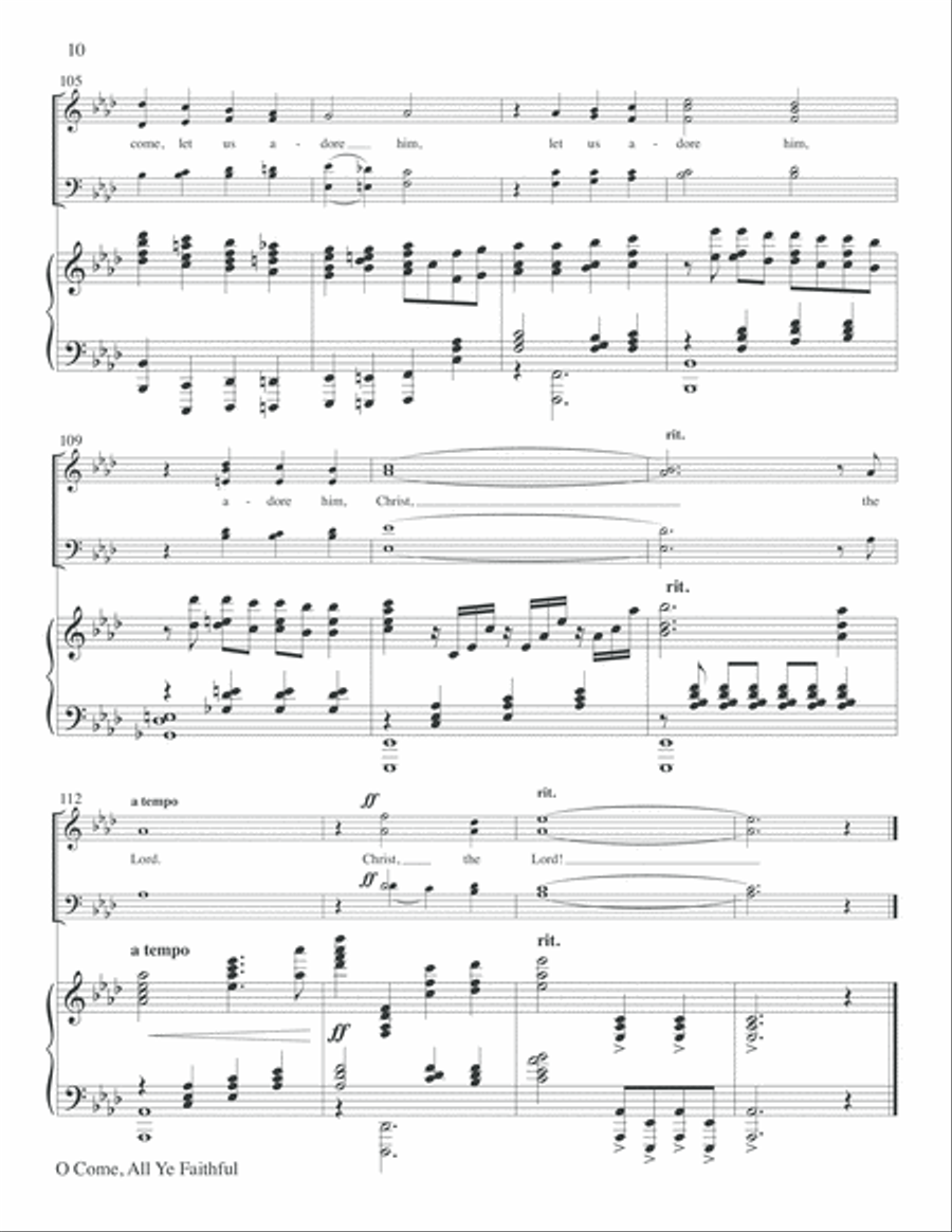 O Come All Ye Faithful O Come All Ye Faithful 4-Part scores gallery preview page 10
