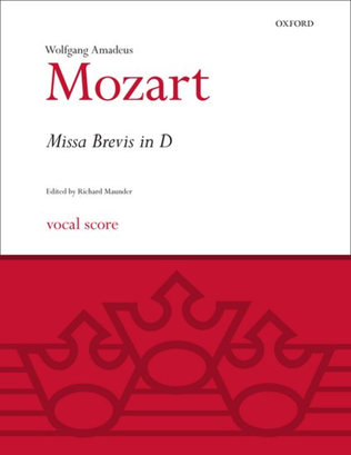 Book cover for Missa Brevis in D K.194