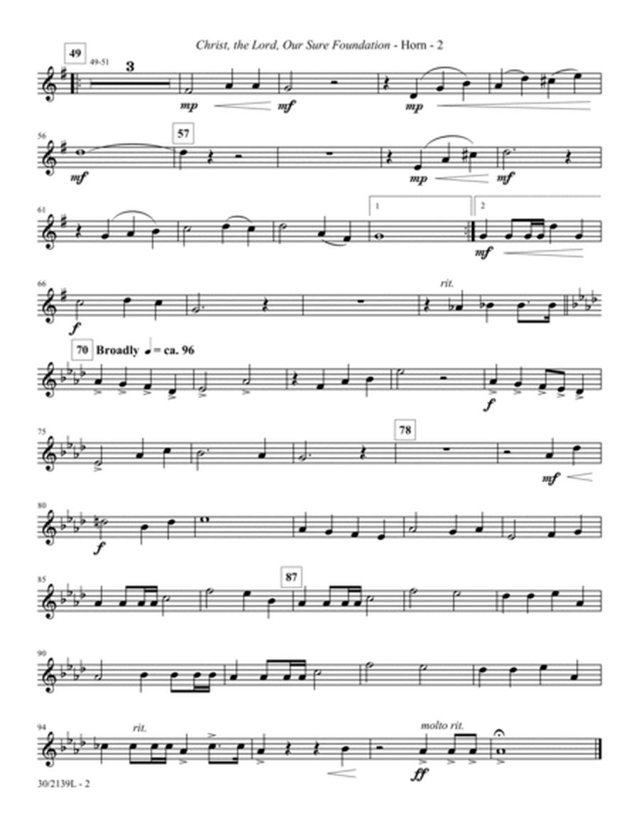 Christ, the Lord, Our Sure Foundation - Brass and Percussion Score/Parts - Digit