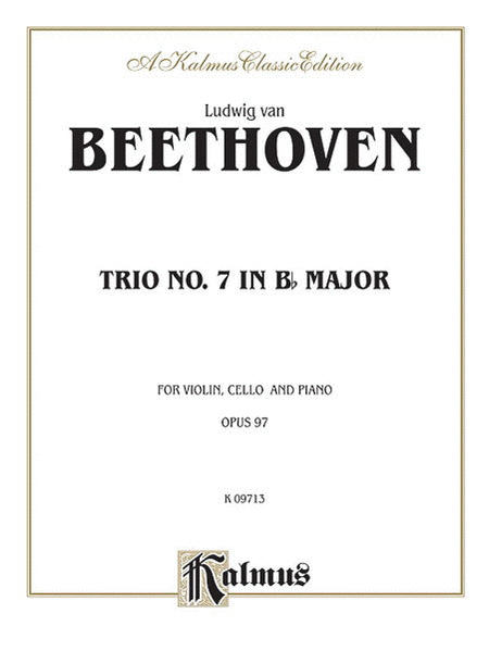 Ludwig van Beethoven:  Piano Trio#7 Op.97