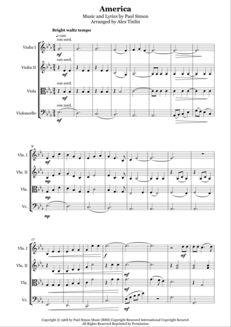 America America String Quartet scores gallery preview page 2