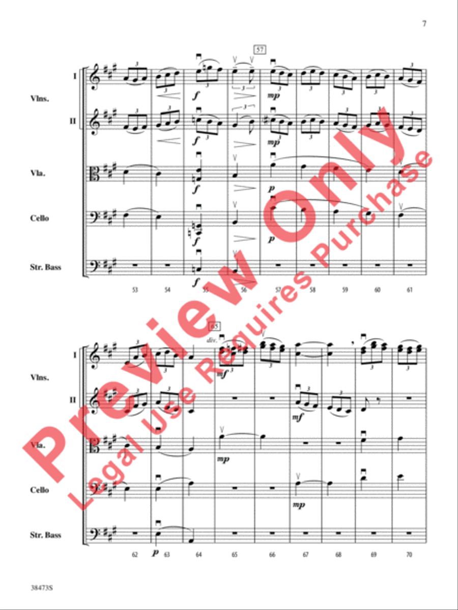 Lonestar Variations String Orchestra scores gallery preview page 8