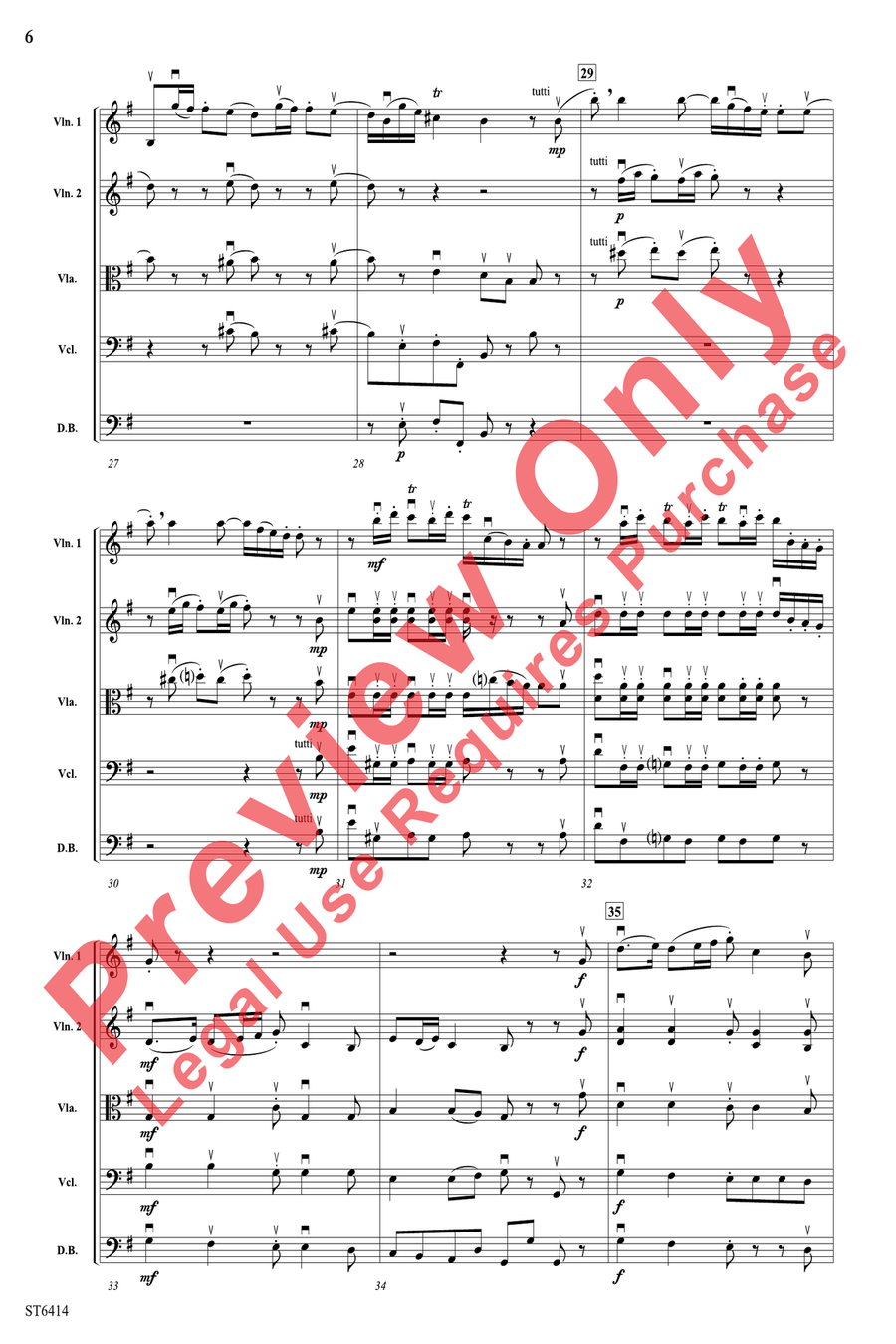 Pulcinella String Orchestra scores gallery preview page 6