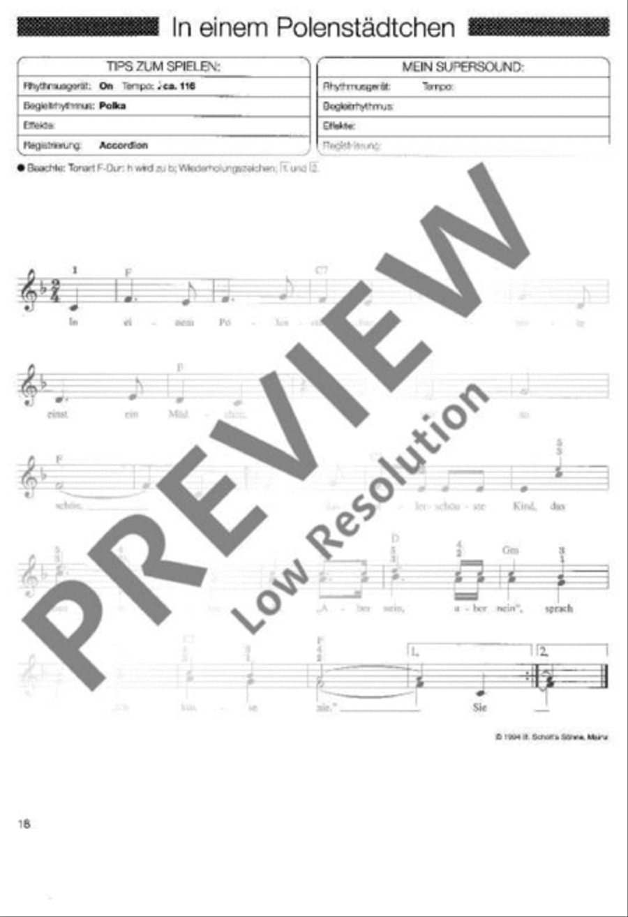 Küchenlieder Piano scores gallery preview page 19