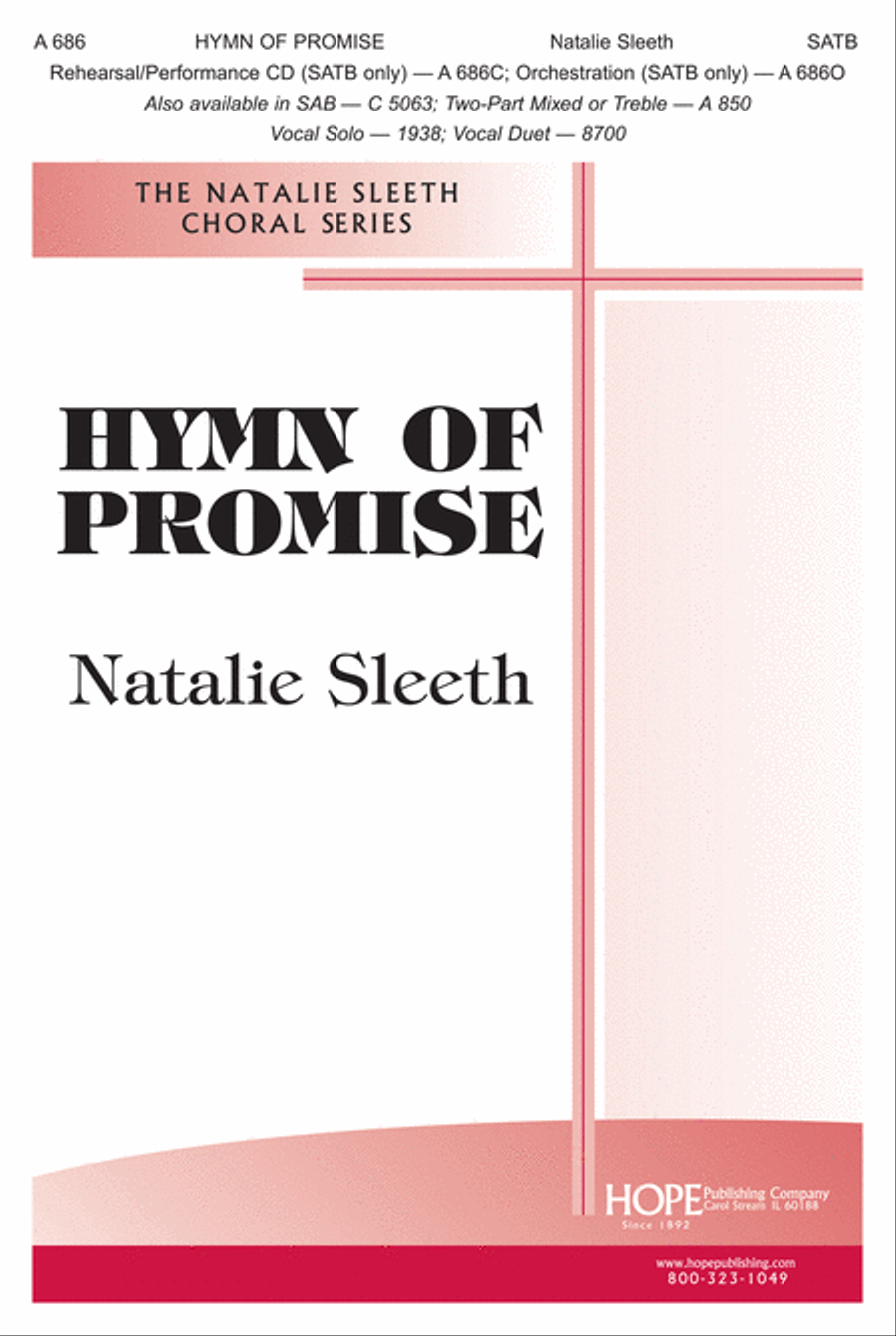 Hymn of Promise Hymn of Promise 4-Part scores gallery preview page 1
