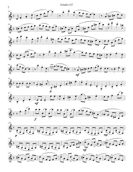 Etude #27 (Joropo), for Solo Clarinet