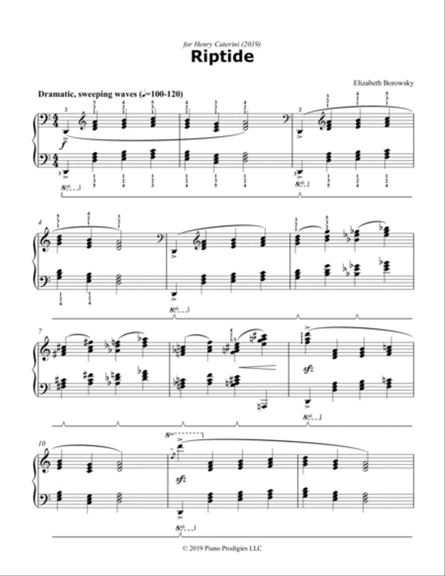 Riptide Piano Solo scores gallery preview page 3