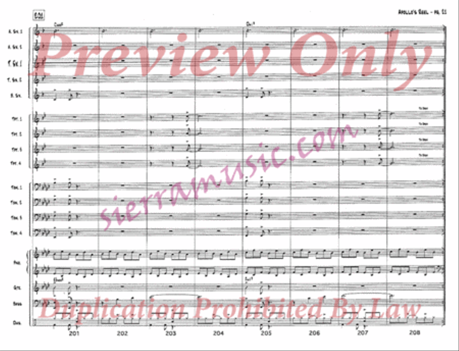 Apollo's Reel Jazz Ensemble scores gallery preview page 22