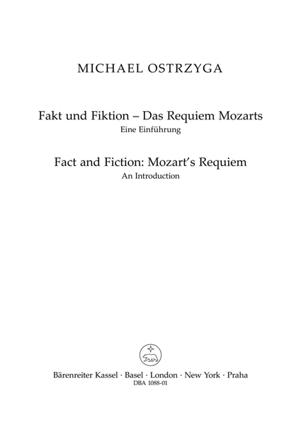 Fact and Fiction  Mozarts Requiem
