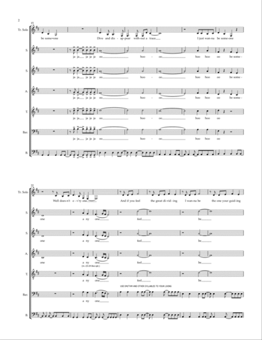 Someone To You Someone To You A Cappella scores gallery preview page 2