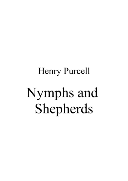 Nymphs and Shepherds - Henry Purcell - Piano solo image number null
