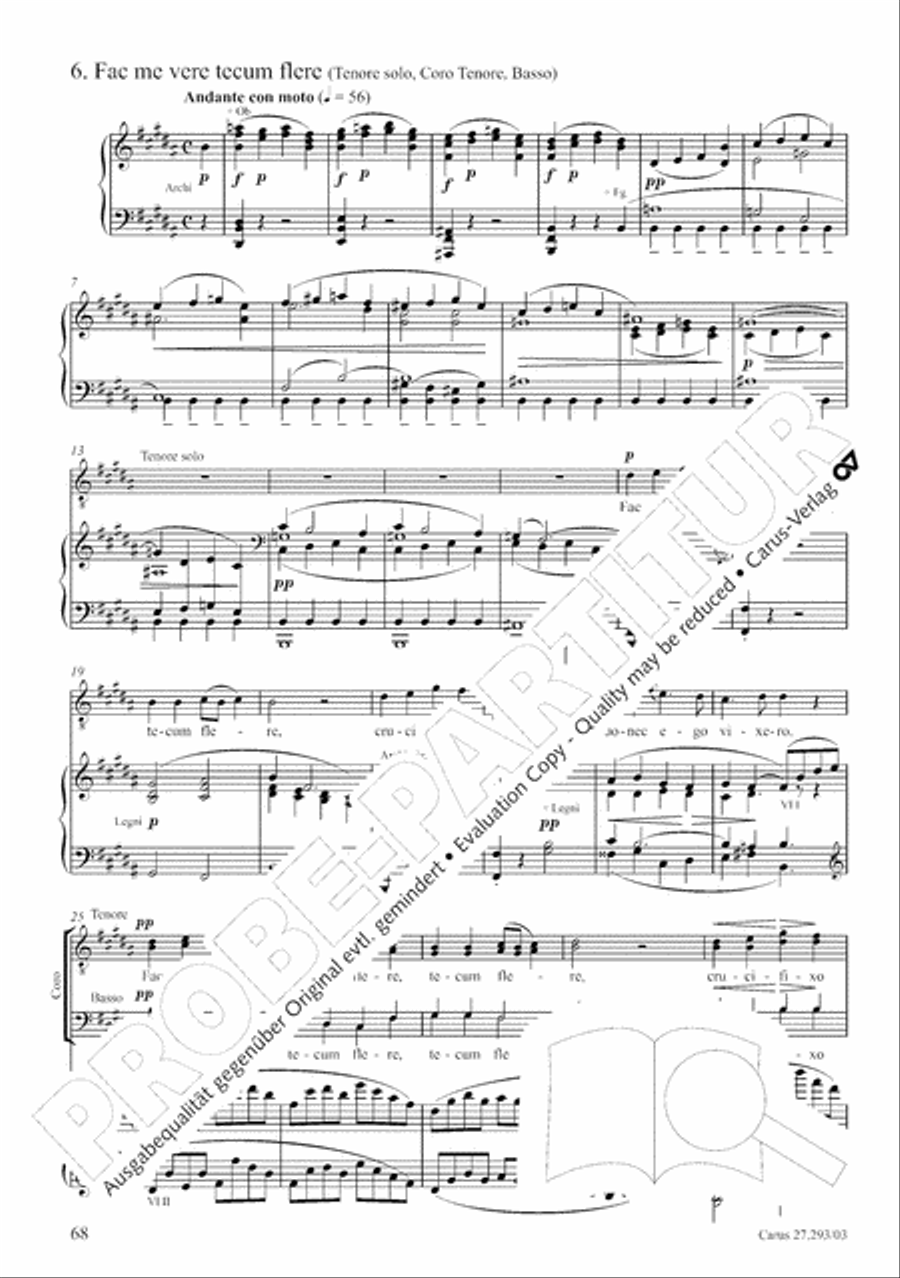 Stabat mater 4-Part scores gallery preview page 75
