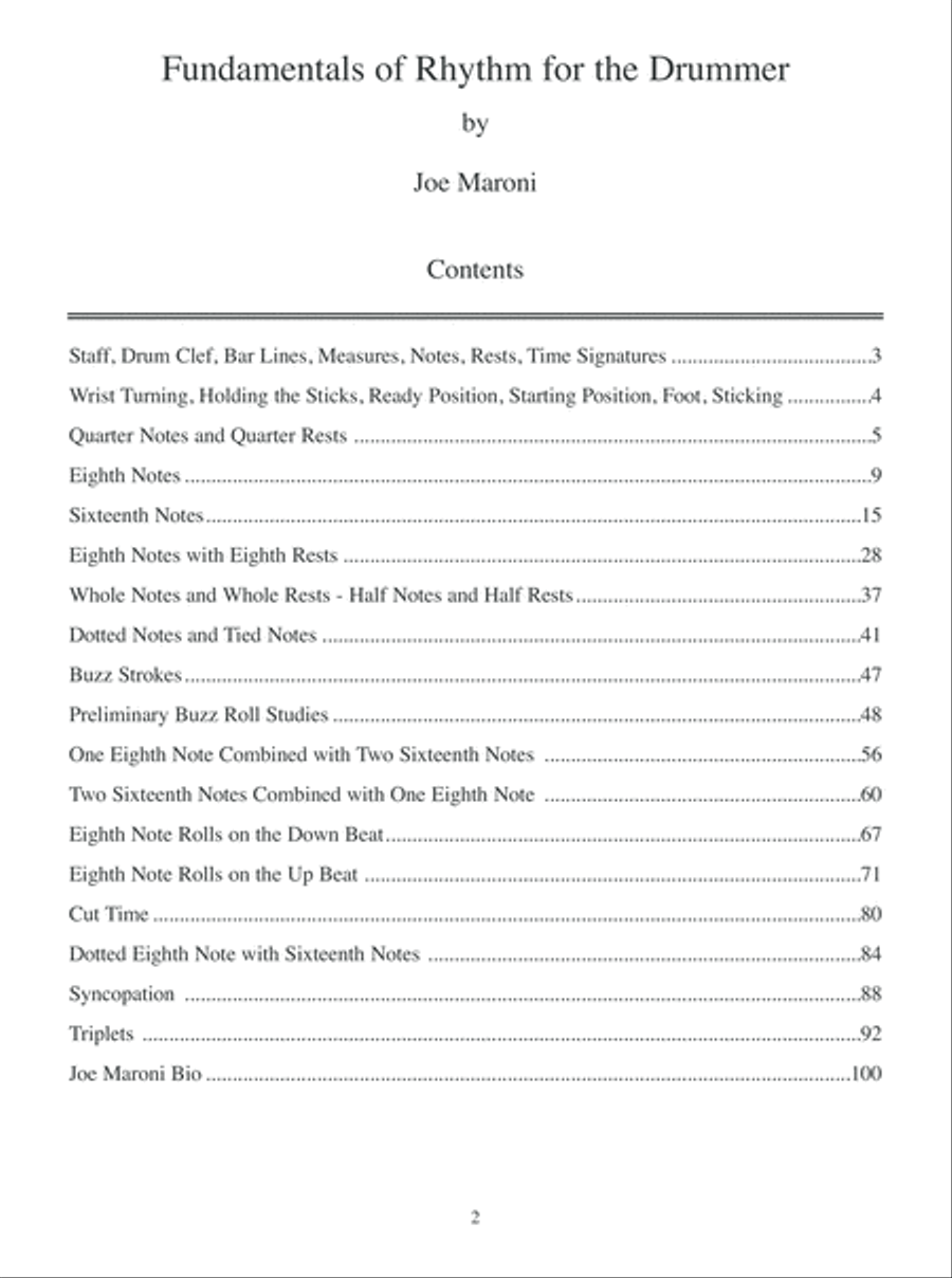 Fundamentals of Rhythm for the Drummer Drums scores gallery preview page 3