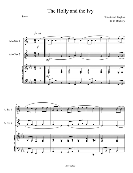 The Holly and the Ivy: Score: String Orchestra Score - Digital Sheet Music  Download