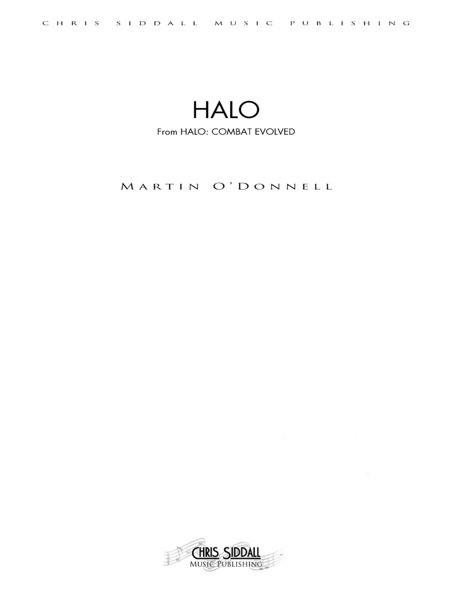 Book cover for Halo - Score Only