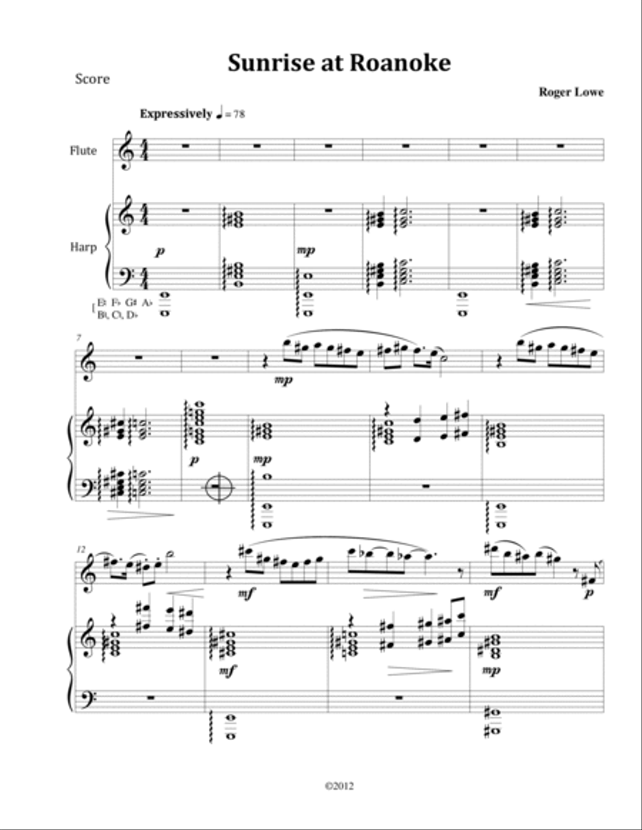 Sunrise at Roanoke Sunrise at Roanoke Flute scores gallery preview page 2