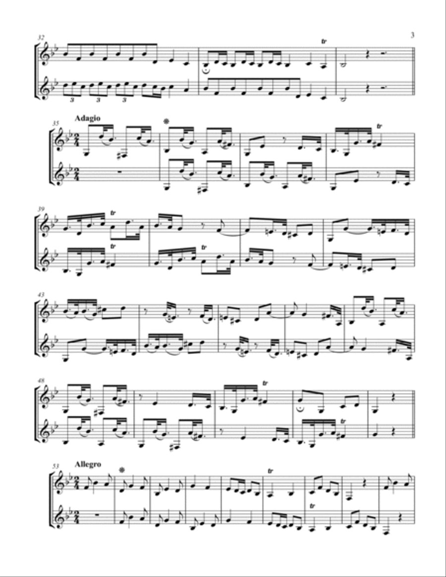 6 Canonic Duets Piccolo Trumpet scores gallery preview page 4