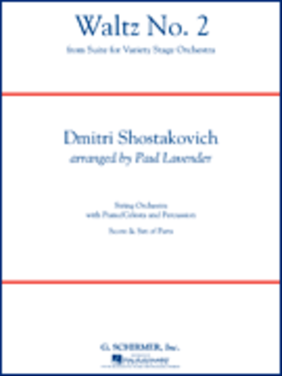 Waltz (from Jazz Suite No. 2) Full Score String Orchestra scores gallery preview page 1