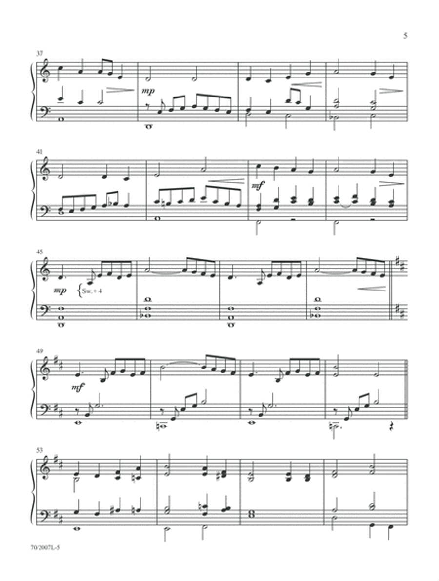 Mark Hayes: Organ Hymns for Lent and Easter (Digital Delivery) Organ scores gallery preview page 5