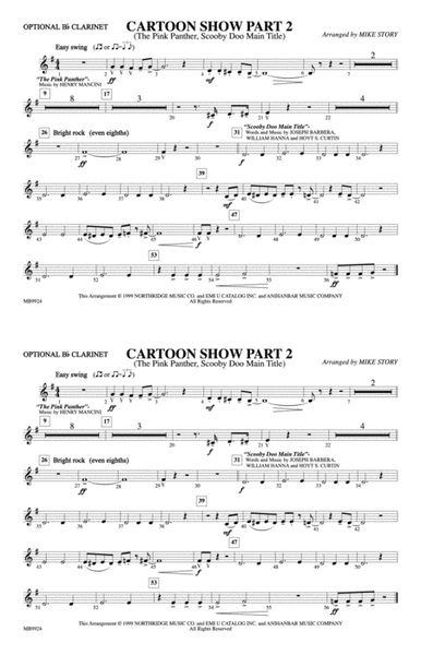 Cartoon Show, Part 2: Optional Bb Clarinet