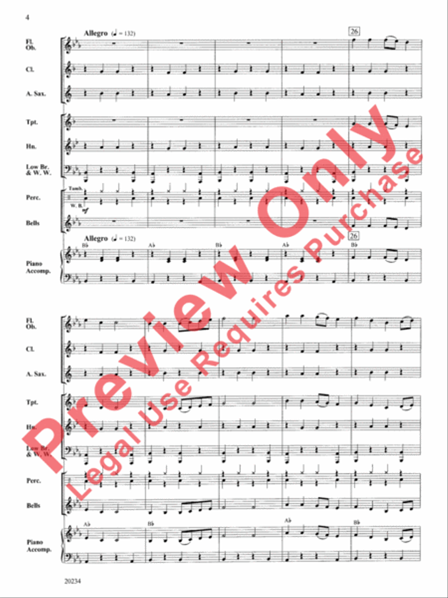 The Enchanted Wizard Concert Band scores gallery preview page 5