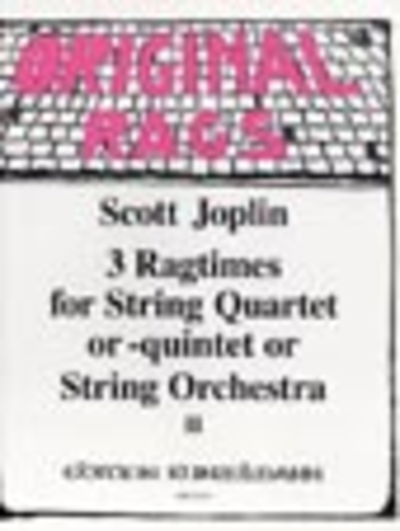 Ragtimes for String Quartet/Quintet/Orchestra Vol. 2