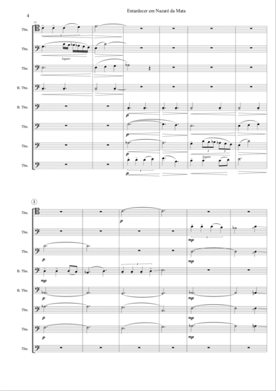 Entardecer em Nazaré da Mata Chamber Music scores gallery preview page 4